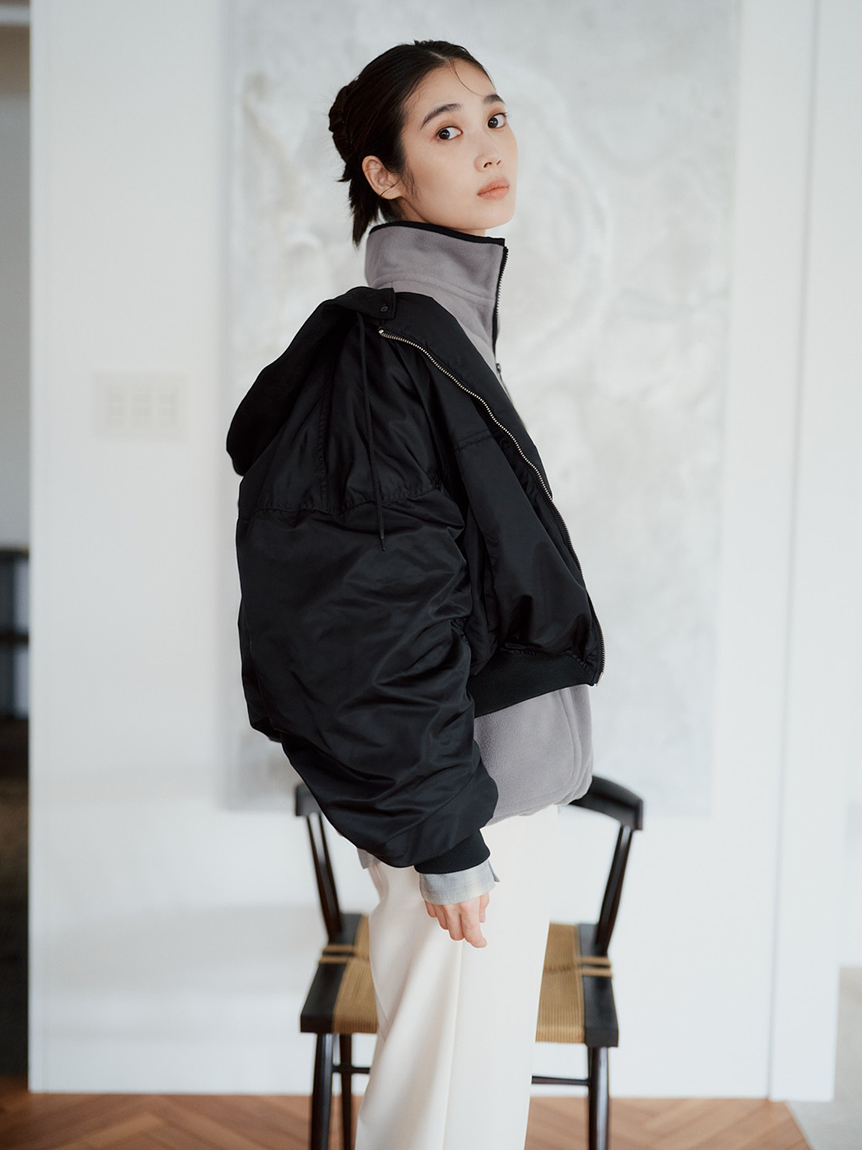 フード付き2wayボンバーブルゾン(ブルゾン)｜アウター｜emmi（エミ）の