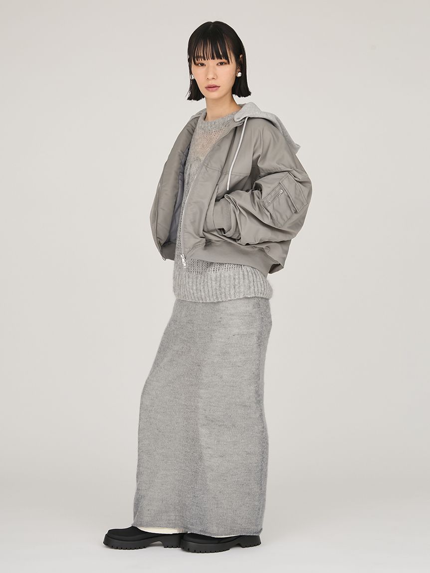 フード付き2wayボンバーブルゾン(ブルゾン)｜アウター｜emmi（エミ）の