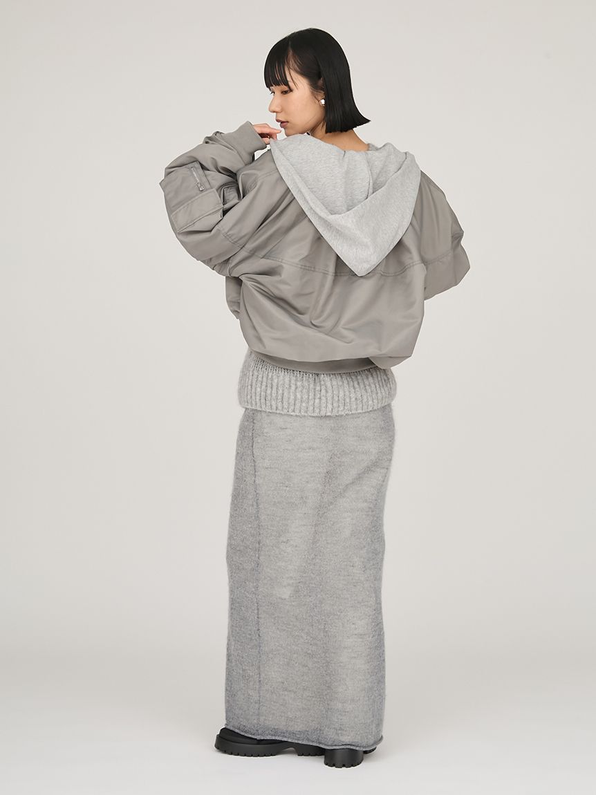 フード付き2wayボンバーブルゾン(ブルゾン)｜アウター｜emmi