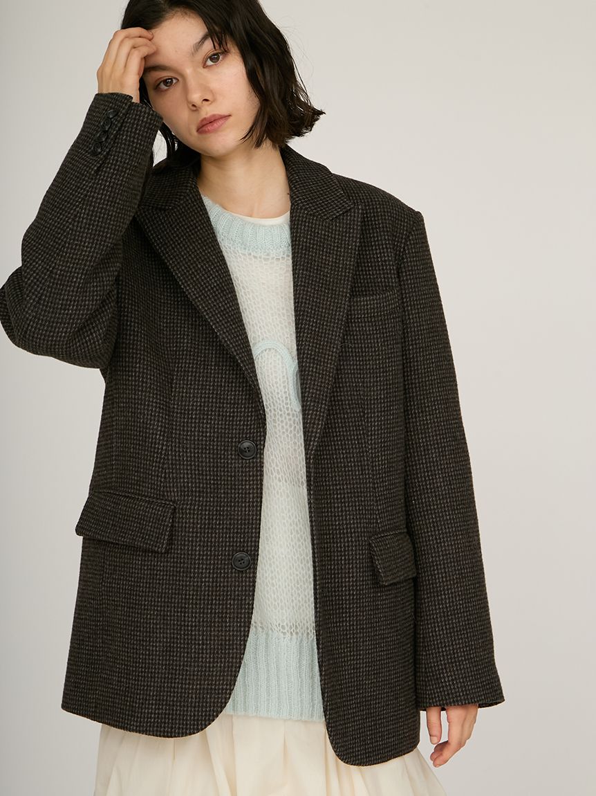 emmi ウールチェックジャケット ウールチェックジャケット(テーラードジャケット)｜アウター