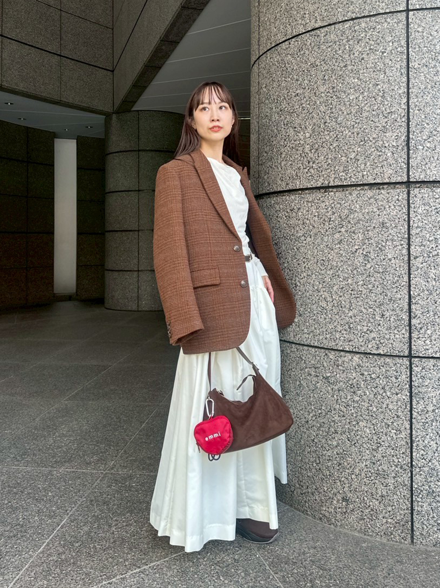 ウールチェックジャケット(テーラードジャケット)｜アウター｜emmi