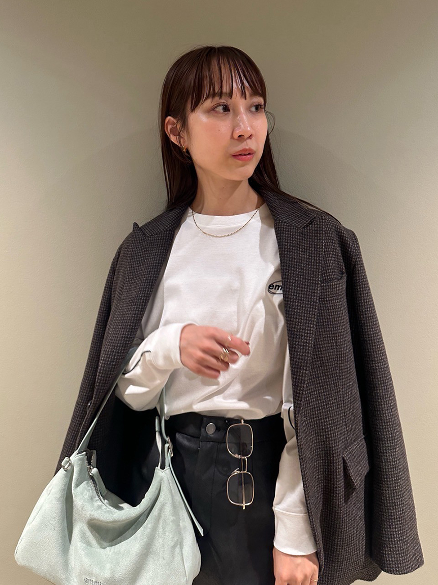 emmi ウールチェックジャケット ウールチェックジャケット(テーラードジャケット)｜アウター