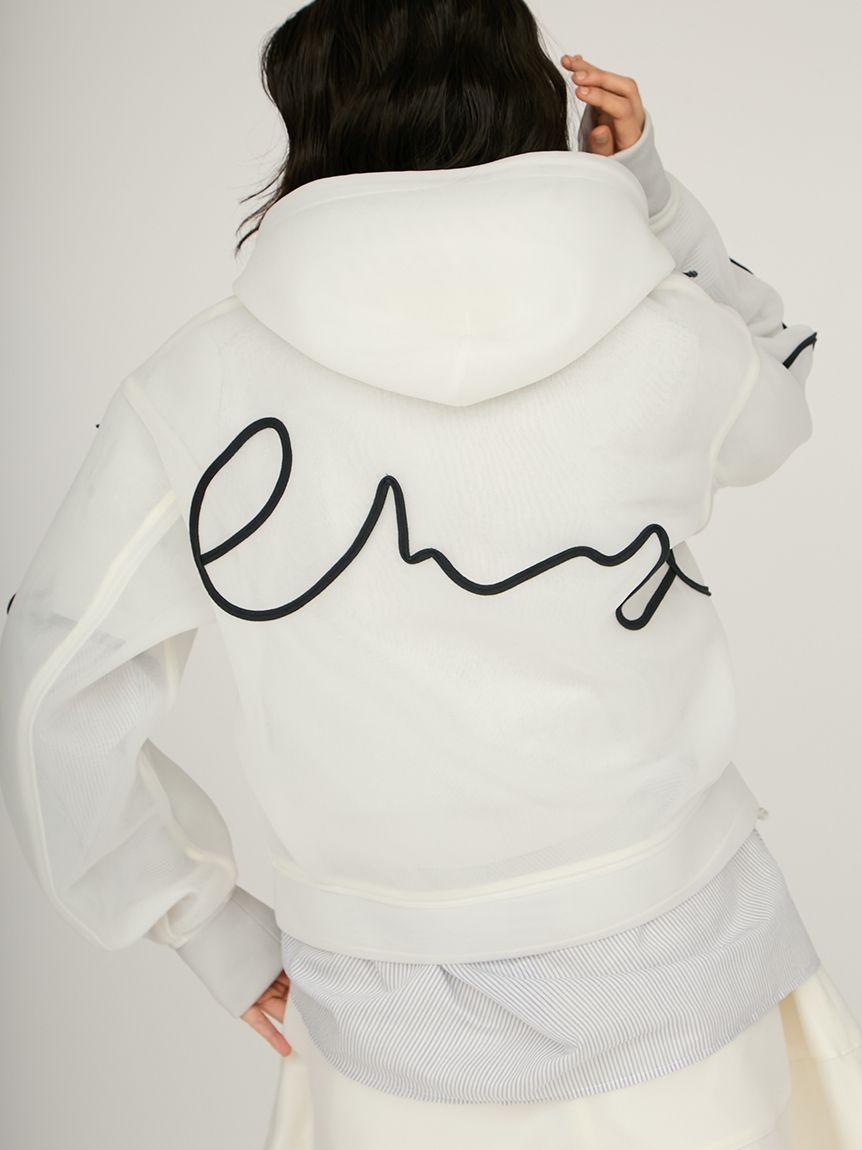 ラインシアーダンボールジップフーディーブルゾン(ブルゾン