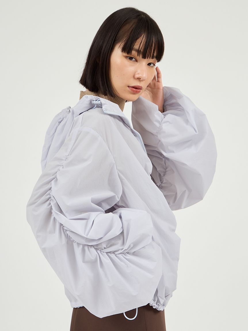 撥水 ギャザーフーディーブルゾン(ブルゾン)｜アウター｜emmi（エミ