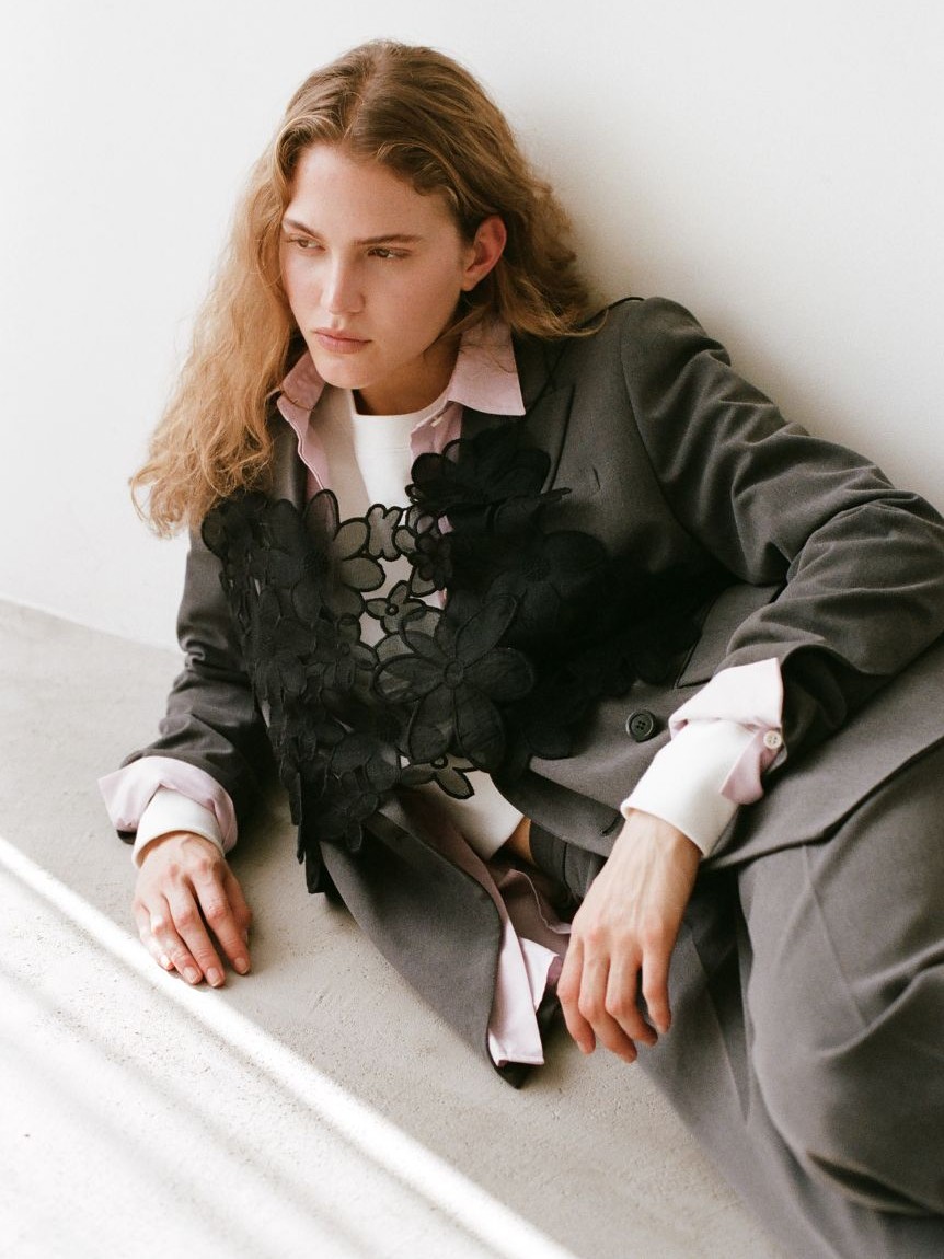 セットアップ対応】ダブルブレストテーラードジャケット(ジャケット