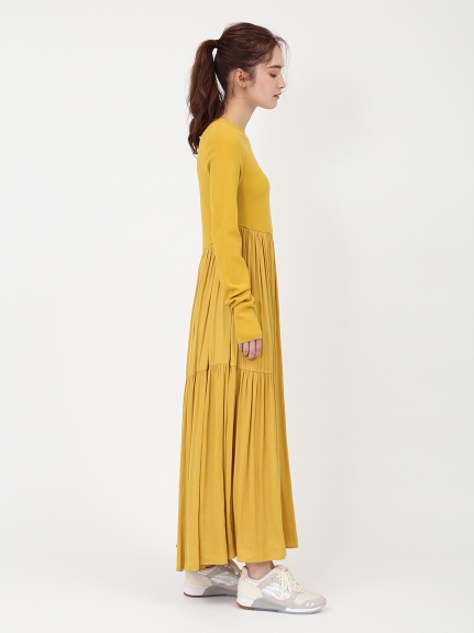 Emmi Atelier ニットドッキングop マキシ ロングワンピース ワンピース Emmi エミ の通販サイト 公式