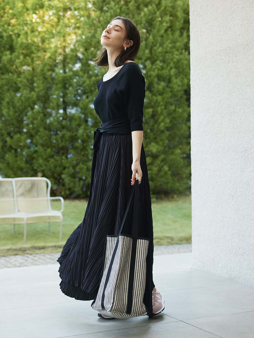 Emmi Atelier ニットドッキングワンピース マキシ ロングワンピース ワンピース Emmi エミ の通販サイト 公式