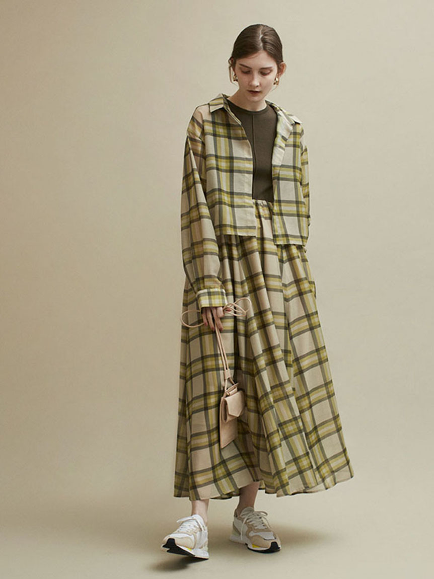 Emmi Atelier Shirt付ドッキングワンピース マキシ ロングワンピース ワンピース Emmi エミ の通販サイト 公式