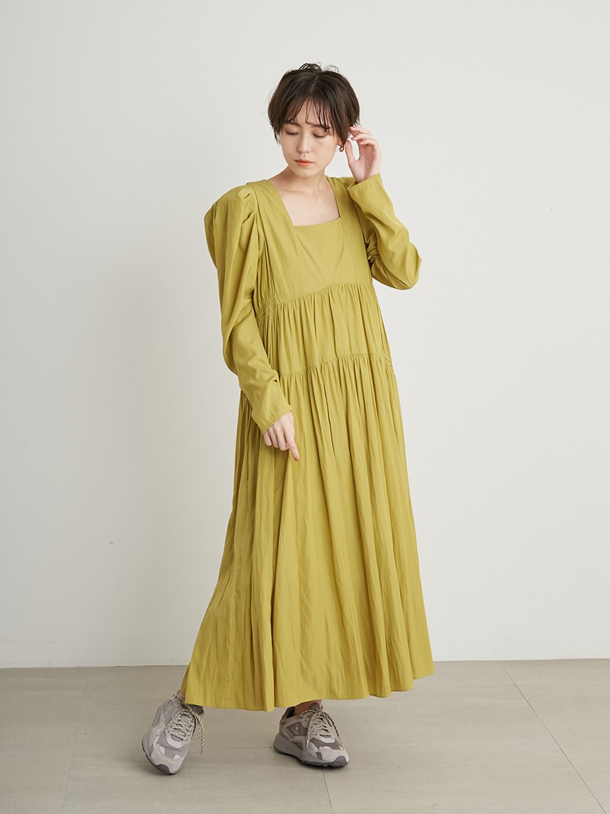 Emmi Atelier ボリュームスリーブワンピース マキシ ロングワンピース ワンピース Emmi エミ の通販サイト 公式