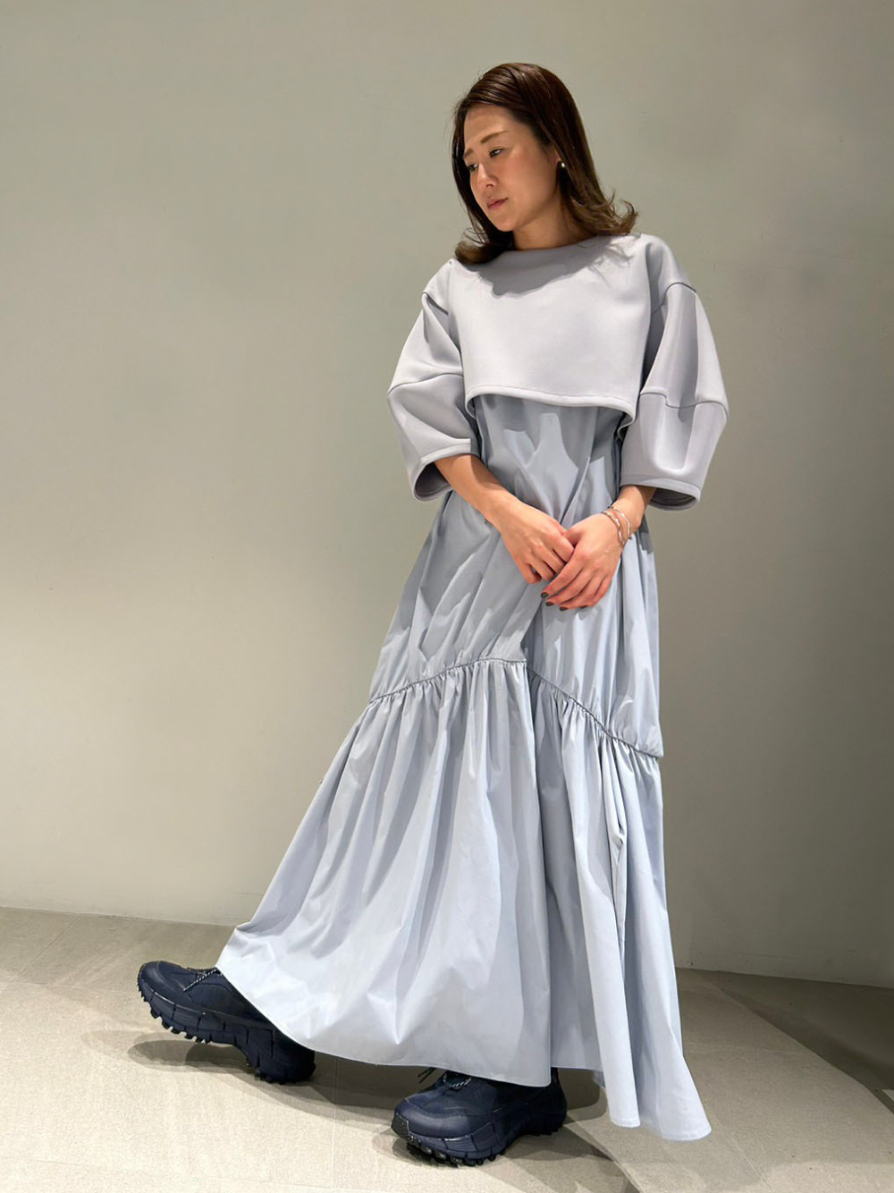 emmi atelier】ダンボールトップスセットキャミワンピース | www