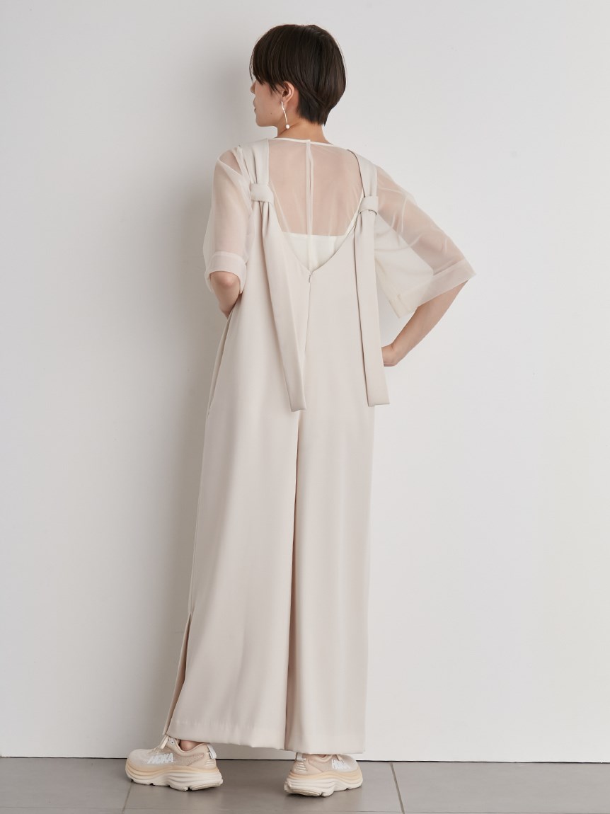 emmi atelier】バックノットデザインコンビネゾン(ワンピース)｜emmi 
