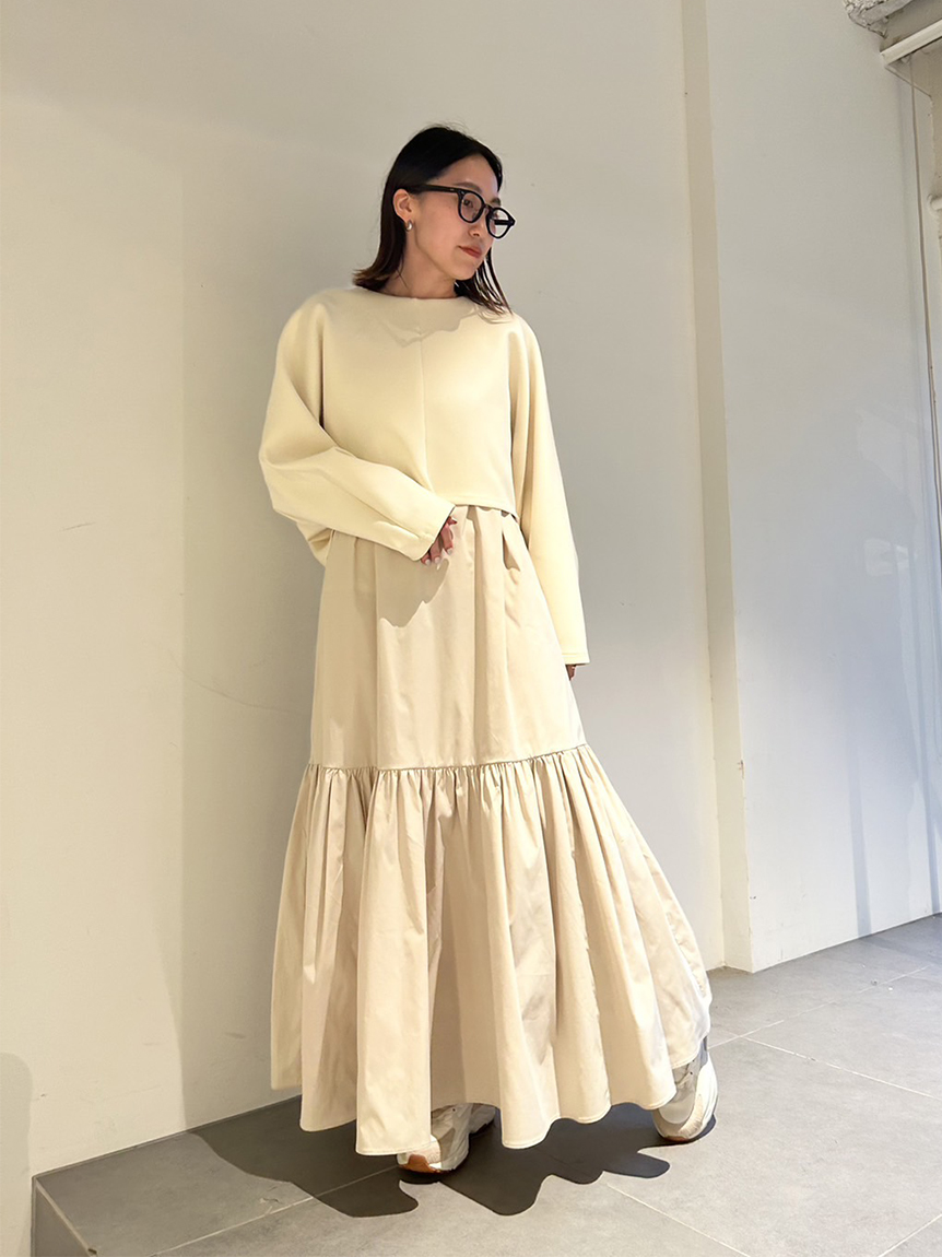 【emmi atelier】プルオーバーセットキャミワンピースUSED品