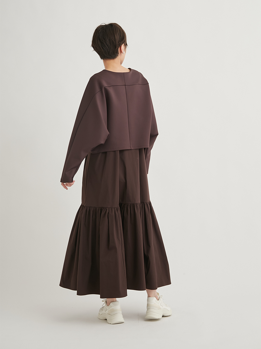 ロングワンピース/マキシワンピース新品 emmi atelier  ダンボールトップスセットキャミワンピース