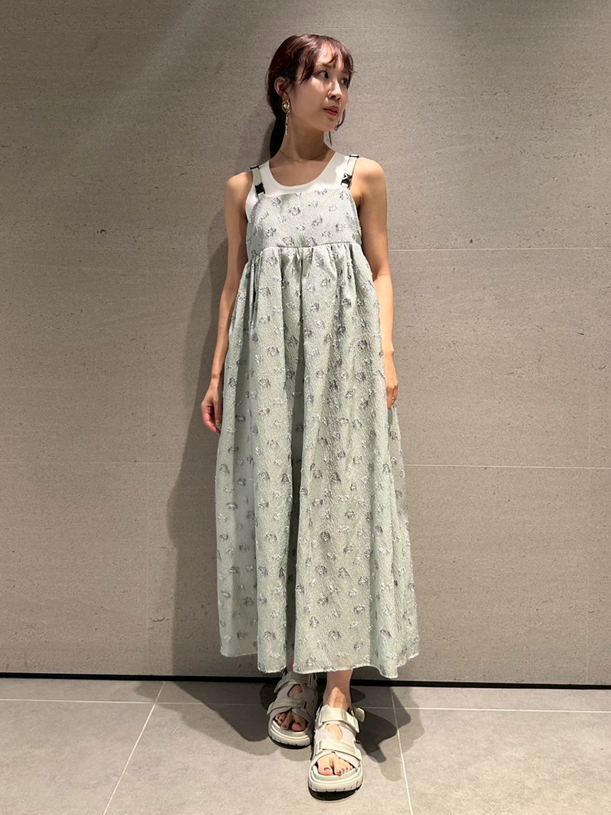 ジャガードワークワンピース(マキシ・ロングワンピース