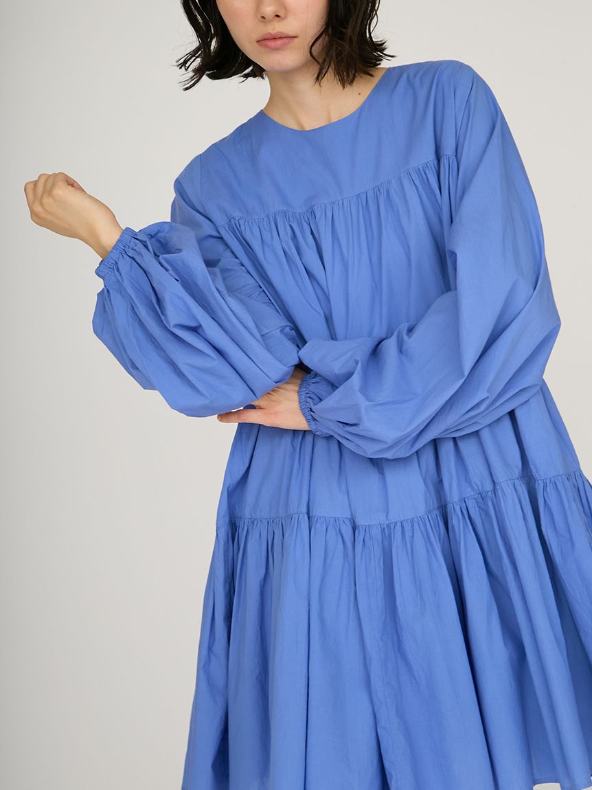 キャンブリックティアードワンピース(マキシ・ロングワンピース