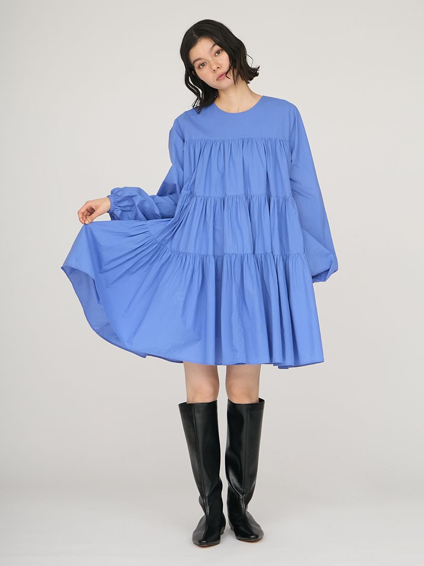 【美品】ルネ ティアードワンピース エッフェル ふんわり セミロング ブルー 楽天市場】【店内全品対象☆25%OFFクーポン配布中☆先着1,000名