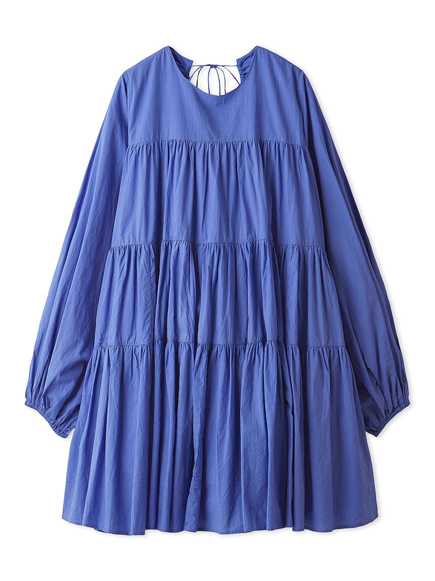 キャンブリックティアードワンピース(マキシ・ロングワンピース