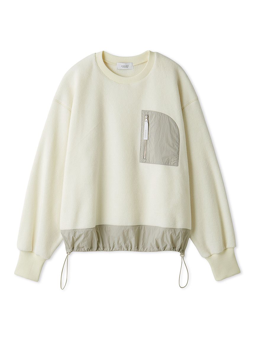 フリースプルオーバー×スカートセット(トップス＆ボトムセット