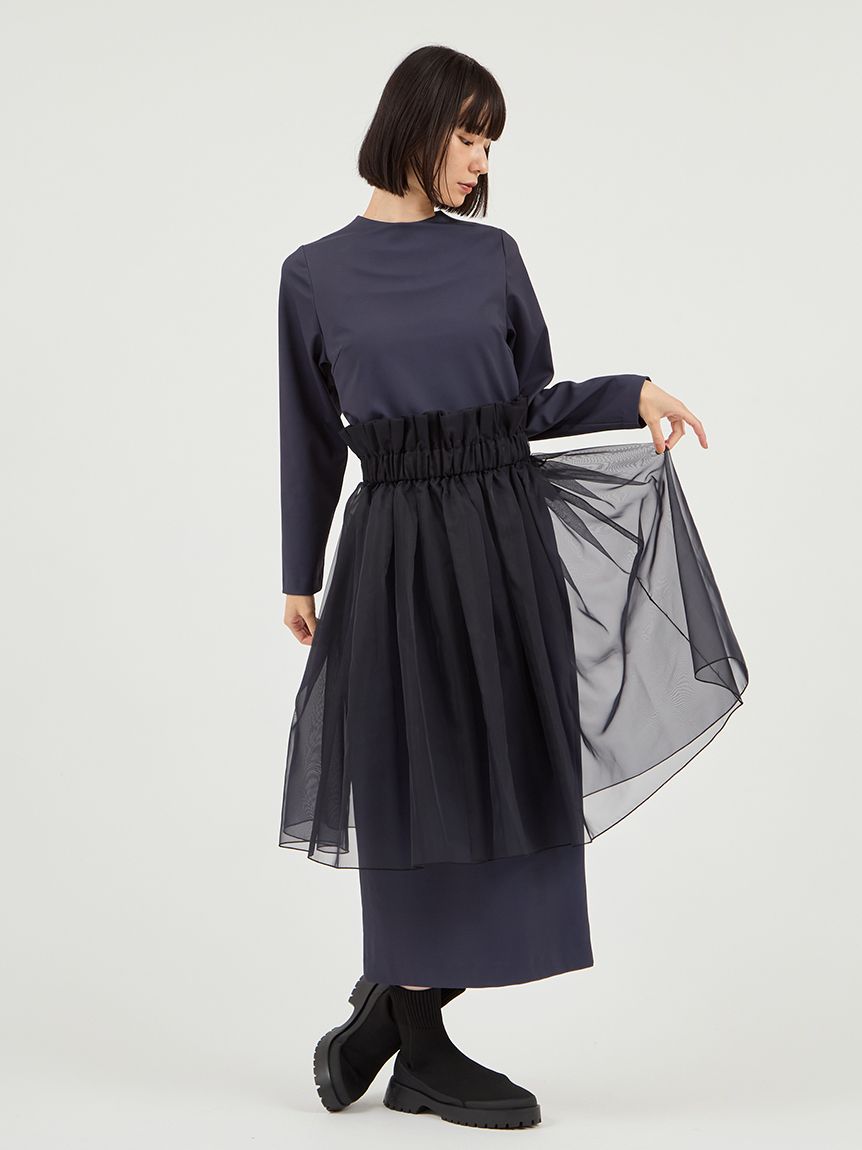 限定カラーあり】【金子綾 for emmi】ハイネックワンピースセット