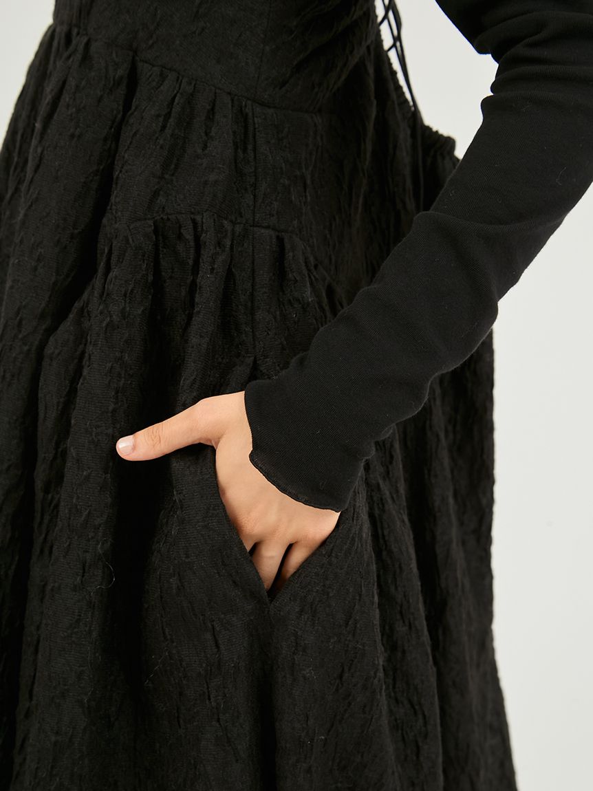 セットアイテム】フラワージャガードワンピース(マキシ・ロング