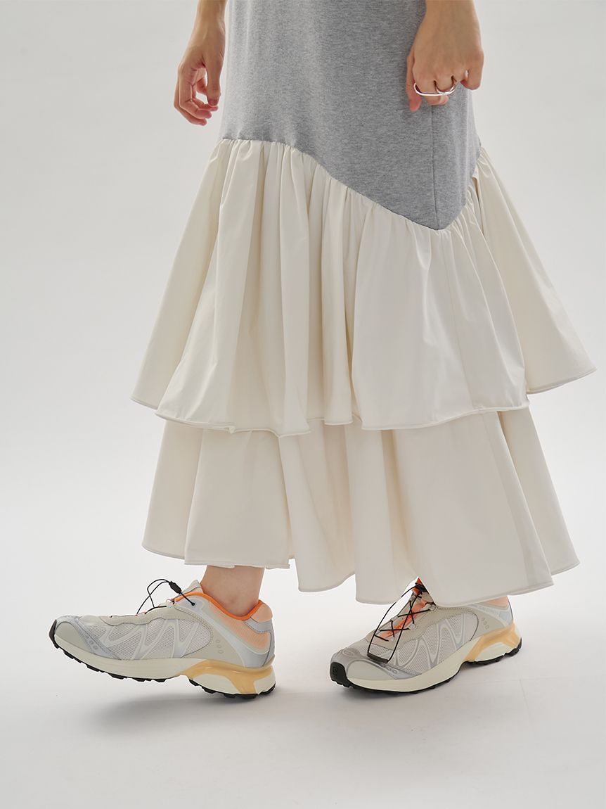 emmi/エミ　オフショルニットドッキングワンピース オフショルニットドッキングワンピース(ニットワンピース)｜ワンピース