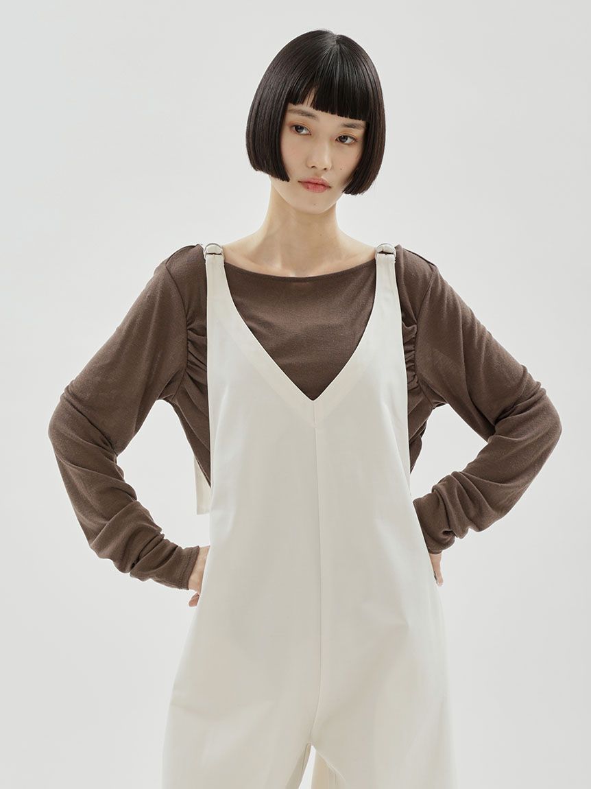 Dickies(R)×emmi】ワイドサロペット(マキシ・ロングワンピース