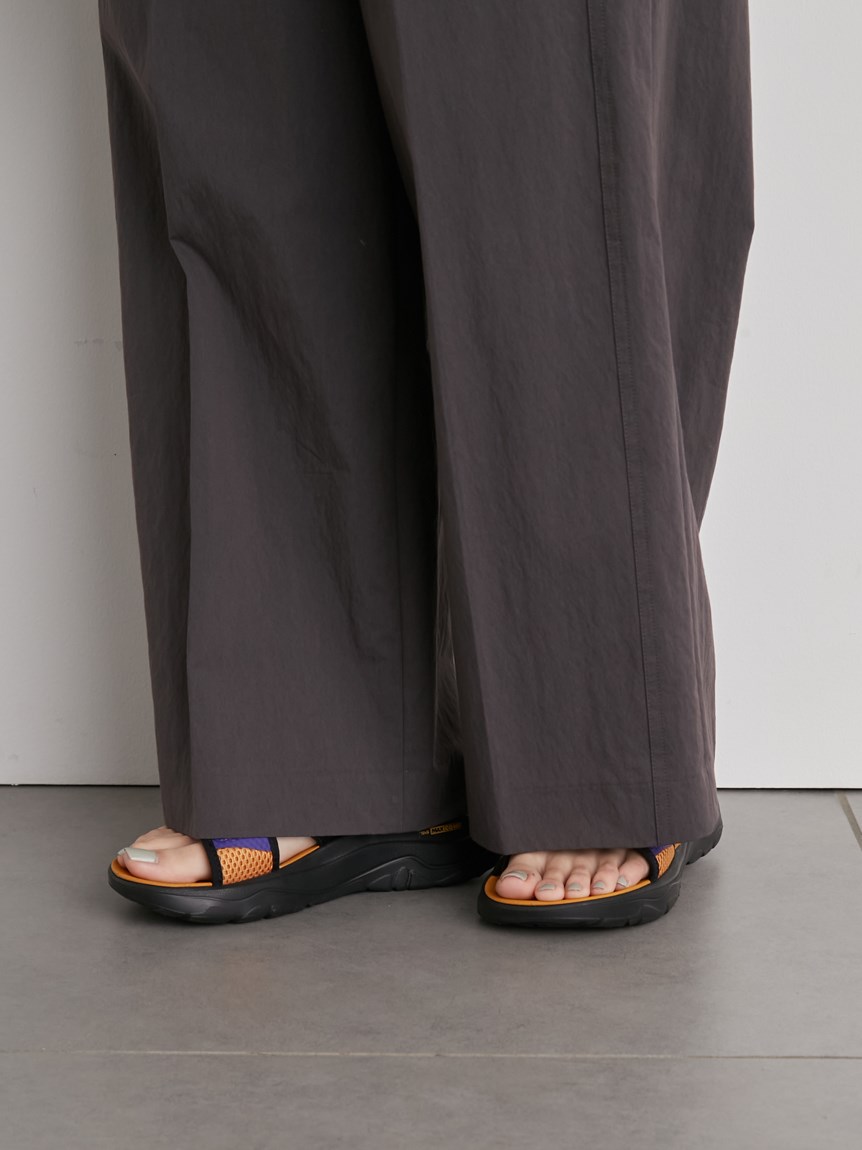 emmi atelier】ワイドベルトハイカウントツイルパンツ(パンツ)｜emmi 