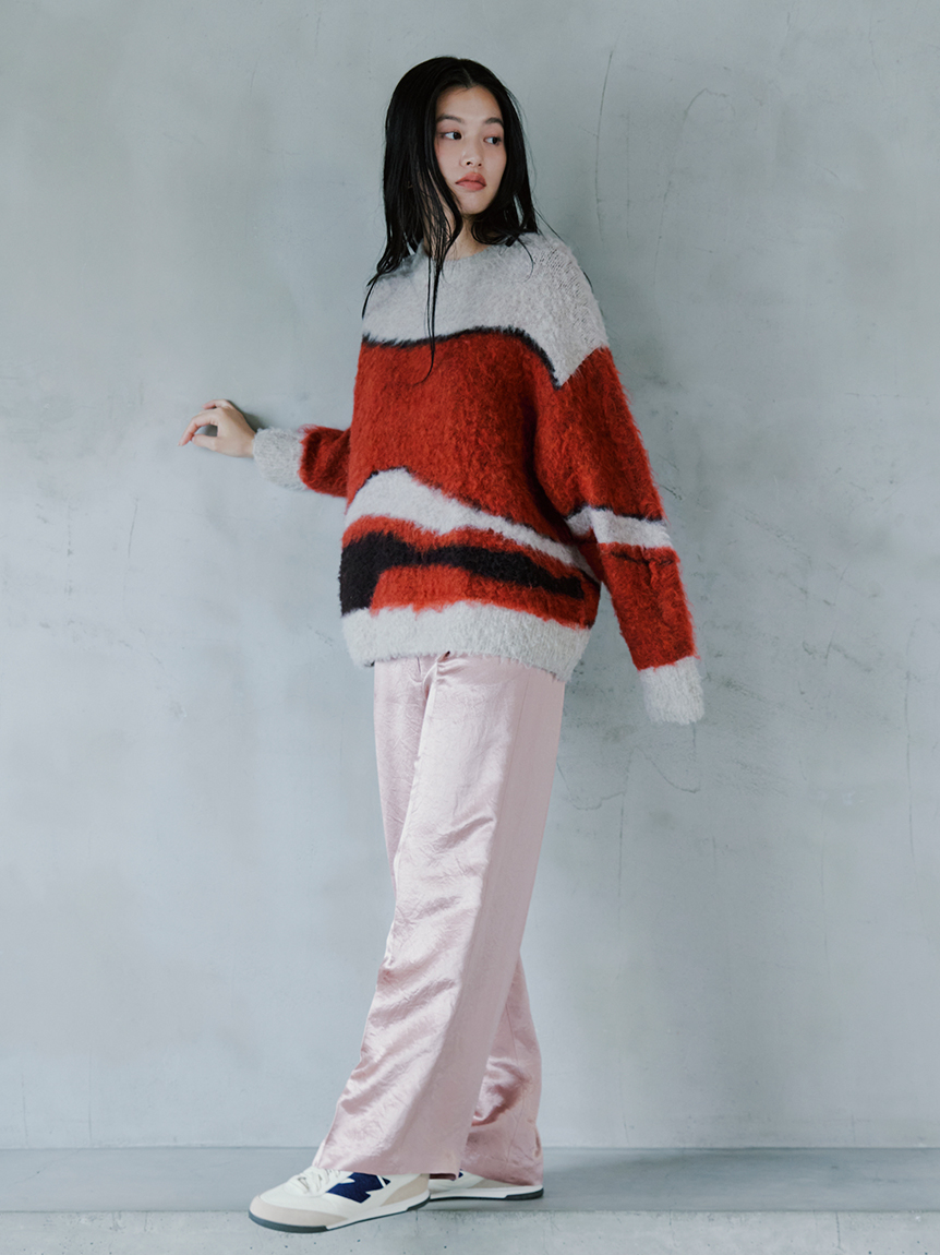 サテンタックパンツ(ロングパンツ)｜パンツ｜emmi（エミ）の通販サイト  