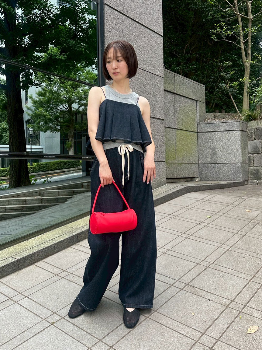 emmi（エミ） ウエストギャザーワイドパンツ ウエストギャザーワイドパンツ(ワイドパンツ)｜パンツ｜emmi