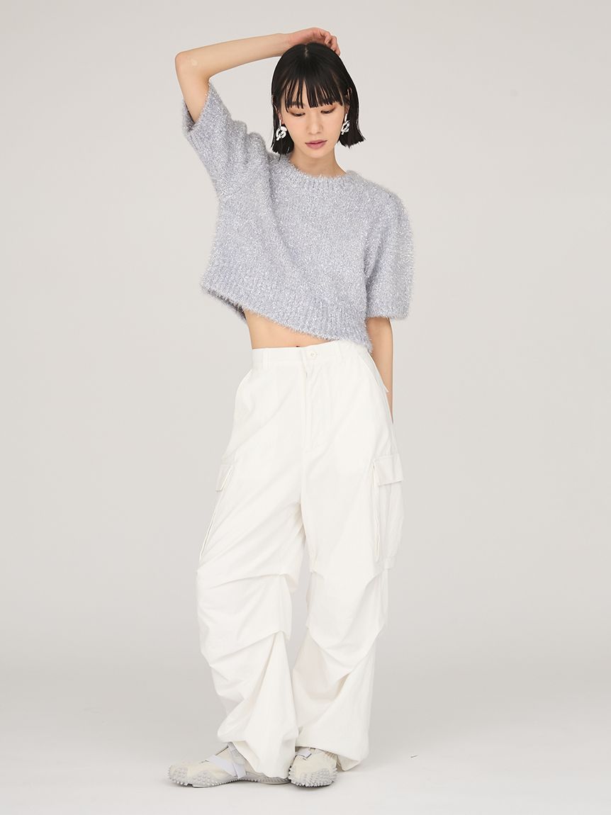 emmi（エミ）タックフォルムカーゴパンツ エミ emmi タックフォルムカーゴパンツ （BLK） -ファッション