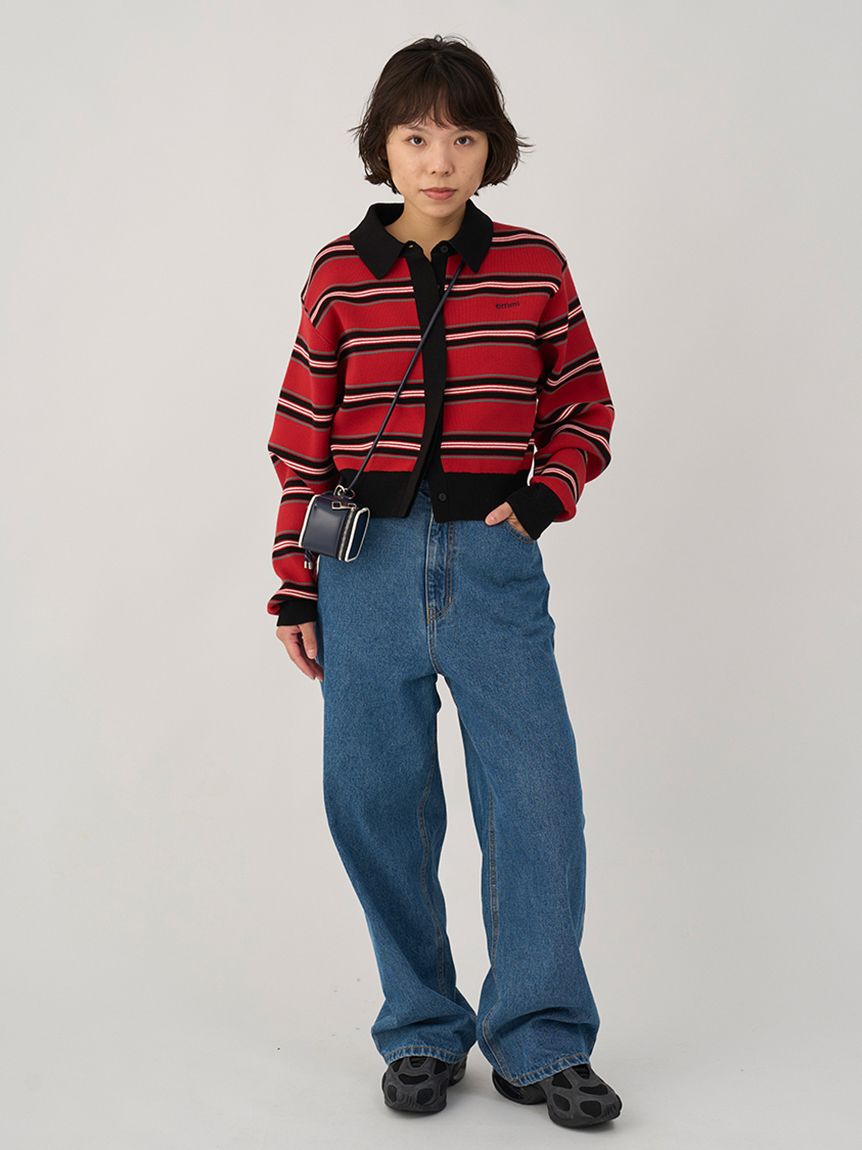 emmi atelier タグ付さ新品 イージールーズデニムパンツ BLU ルーズデニムパンツ(デニムパンツ)｜パンツ｜emmi（エミ）の通販