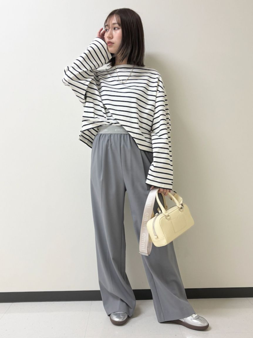 emmi ジャガードゴムタックパンツ(ロングパンツ)｜パンツ｜emmi（エミ