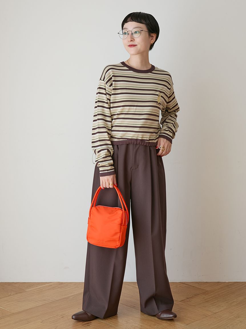 タックワイドパンツ(ワイドパンツ)｜パンツ｜emmi（エミ）の通販サイト