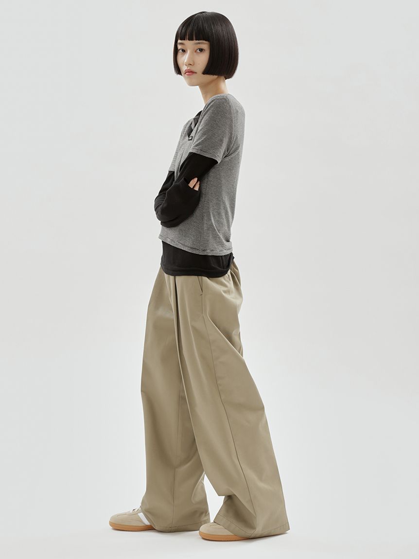 Dickies(R)×emmi】タックワイドパンツ(ロングパンツ)｜パンツ｜emmi