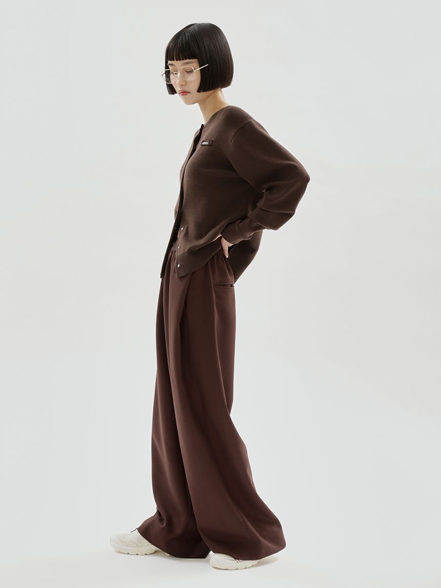 emmiロゴゴムジャガードタックパンツ(ロングパンツ)｜パンツ｜emmi