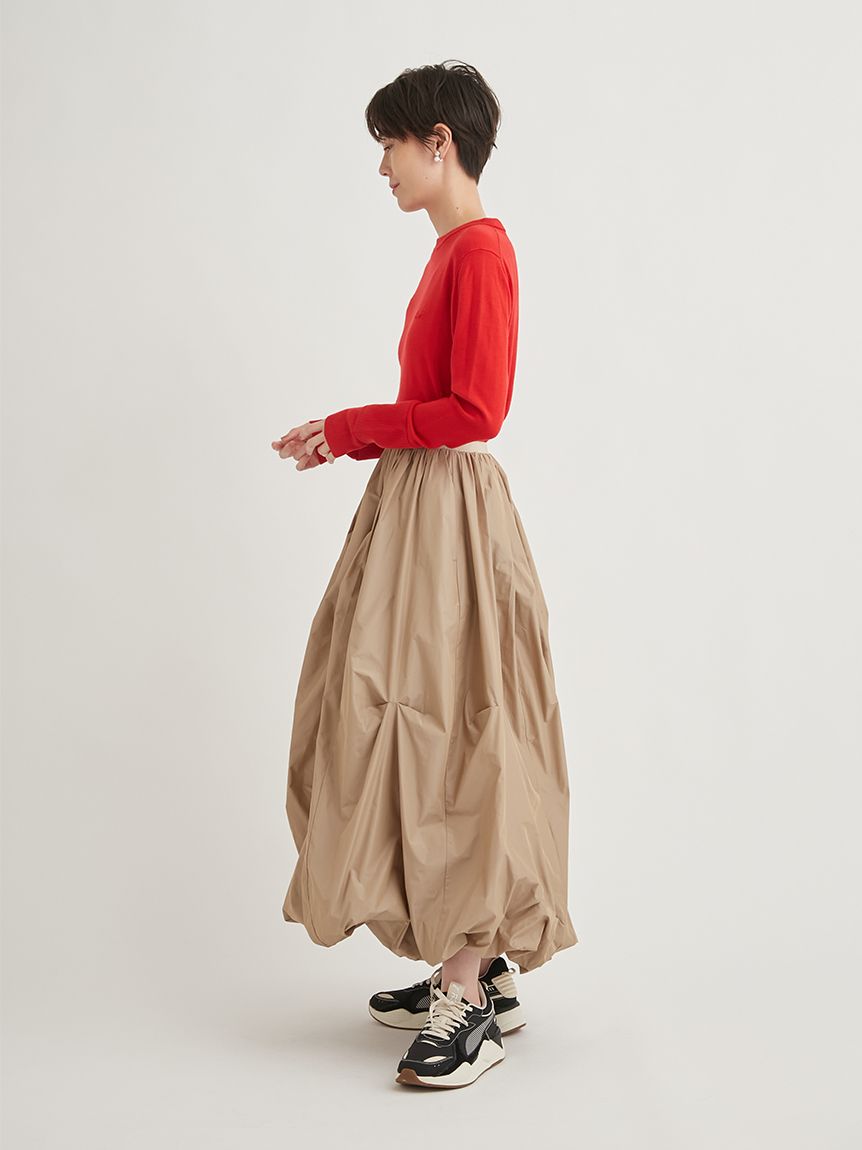 emmi atelier】タックボリュームバルーンスカート(フレアスカート