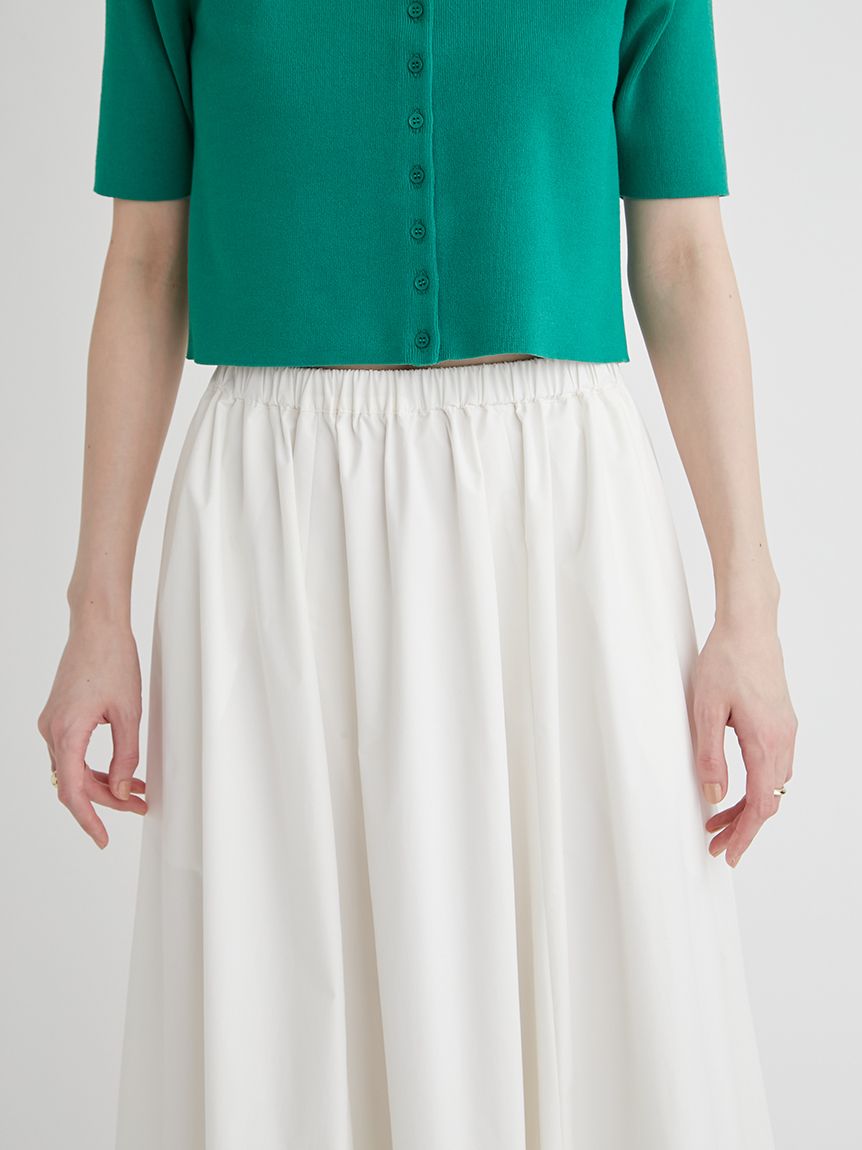 eco 撥水ギャザーフレアスカート(ロングスカート)｜スカート｜emmi  