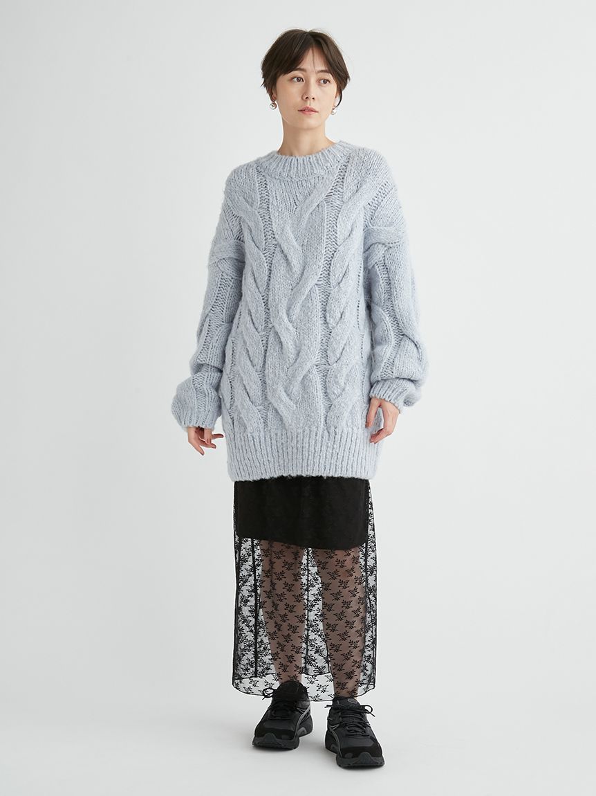 Ravissant Laviere ブルーレーススカート　36 Ravissant Laviere ブルーレーススカート 36 - メルカリ