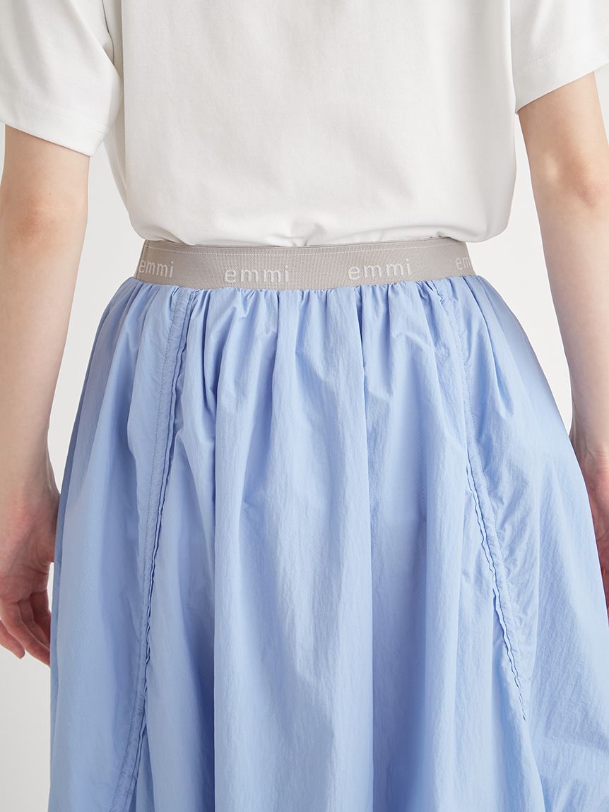 10th】【ONLINE限定カラー】emmiロゴジャガードゴムスカート