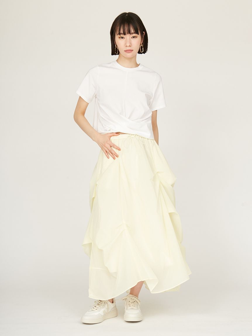 emmi タック入りシアーボリュームスカート emmi｜タック入りシアーボリュームスカート | Rakuten Fashion