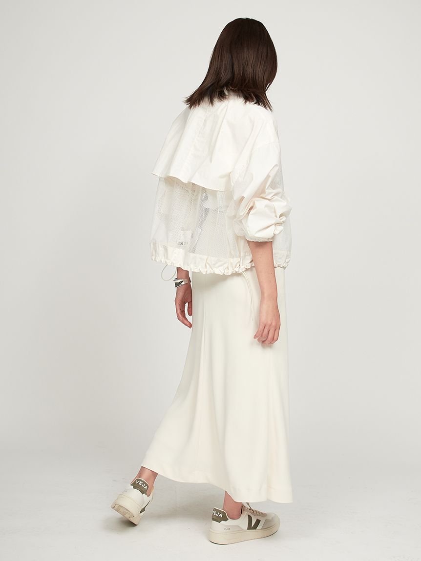 【極美品】allureville　ジョーゼットベルトツキロングスカート　ミント allureville（アルアバイル）の「ジョーゼットベルトツキロング
