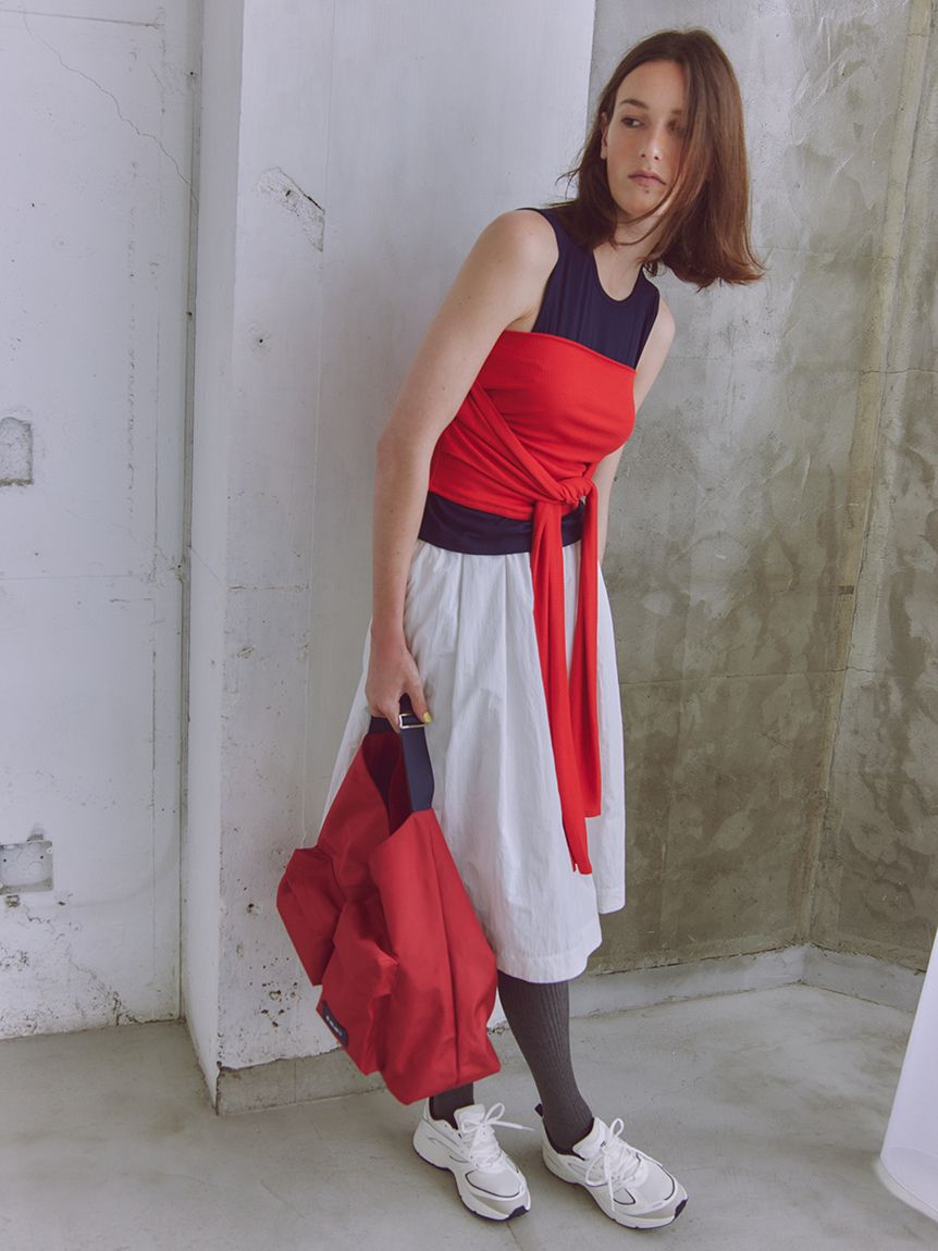 ナイロンミディスカート(膝丈スカート)|スカート|emmi(エミ ナイロンミディスカート(膝丈スカート)|スカート|emmi(エミ