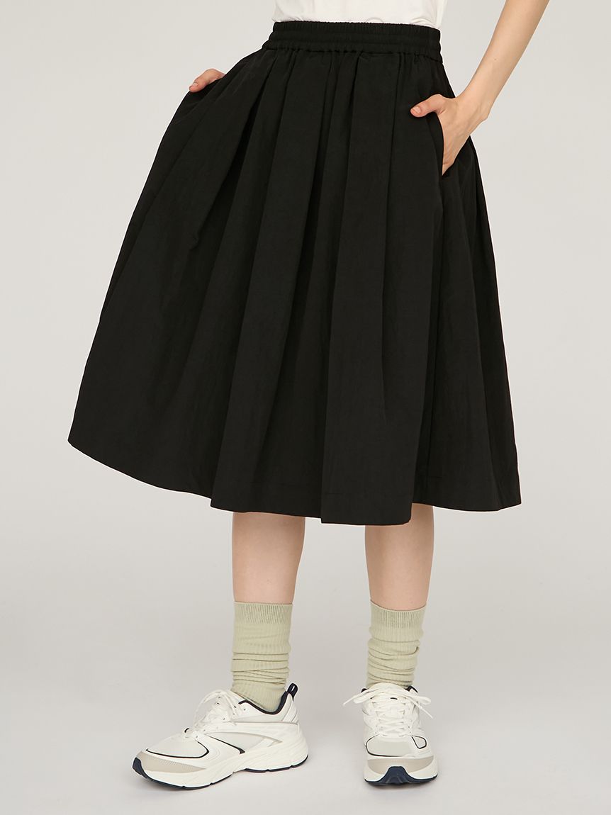 ナイロン ツイルミック ススカート セール】[ウェスト調整可能]バックル付きナイロンスカート（スカート