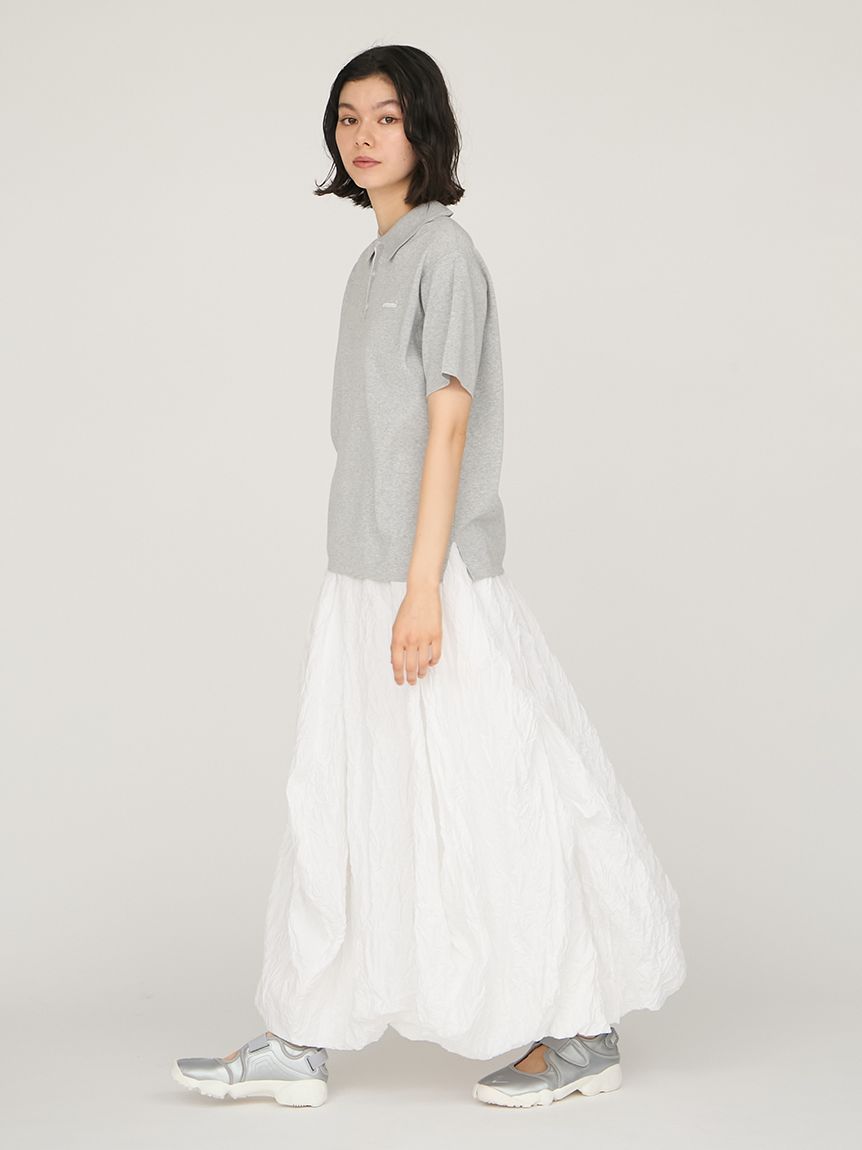 esmok  バルーントップス　サイズフリー セール】＜尾崎真衣さんコラボ＞バルーンスリーブジャガード
