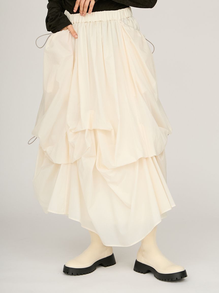 emmi ベルトセットボリュームスカート ベージュ 新品タグ付き emmi｜ベルトセットボリュームスカート | Rakuten Fashion(楽天