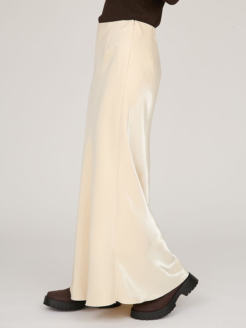 emmi シャイニーサテンロングスカート シャイニーサテンナロースカート(フレアスカート)｜スカート｜emmi