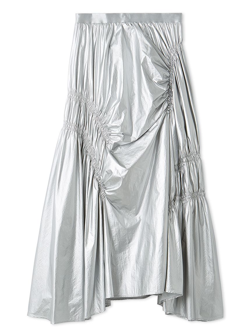 ギャザーディテールボリュームスカート(ロングスカート)｜スカート