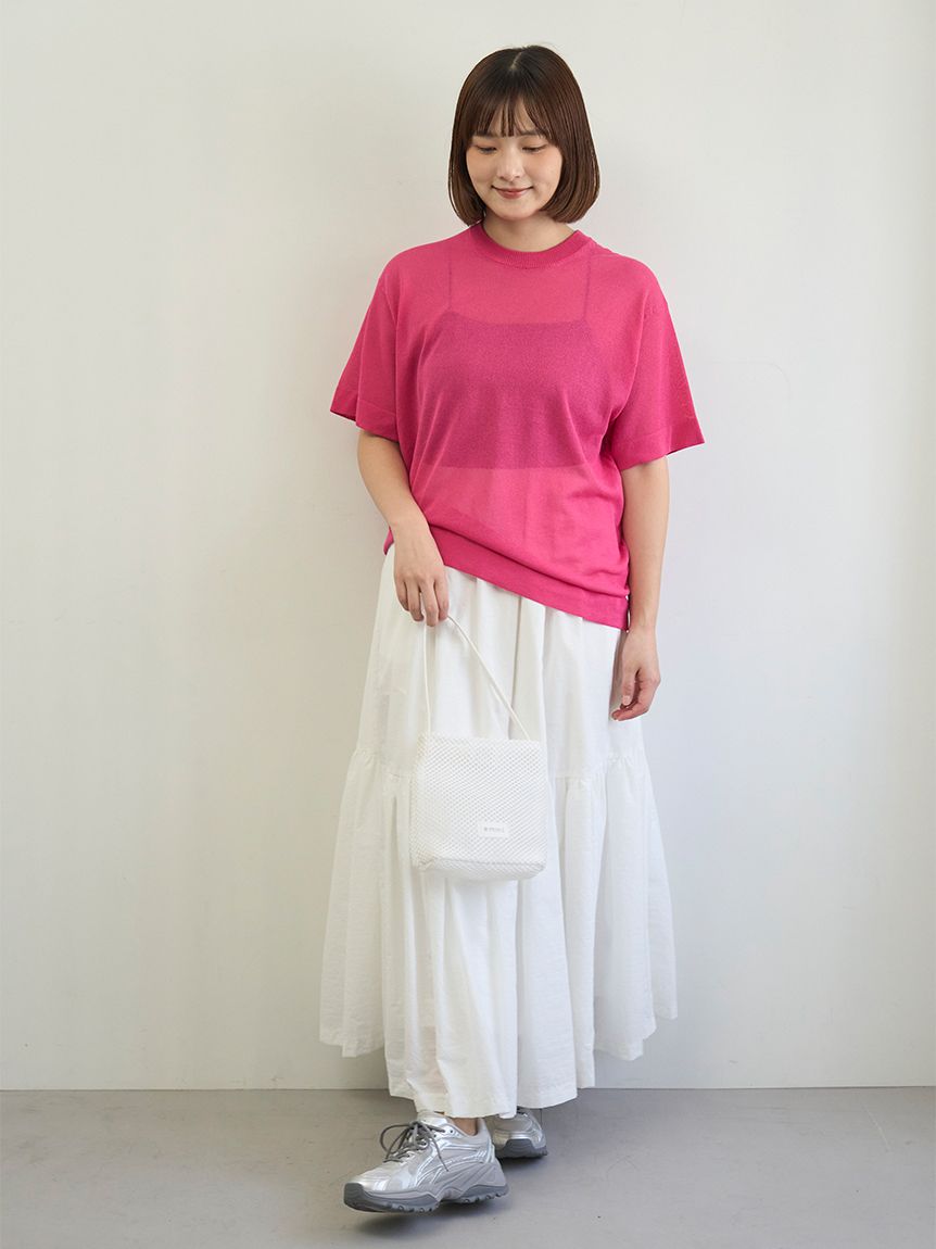 コットンボリュームティアードスカート(フレアスカート)｜スカート