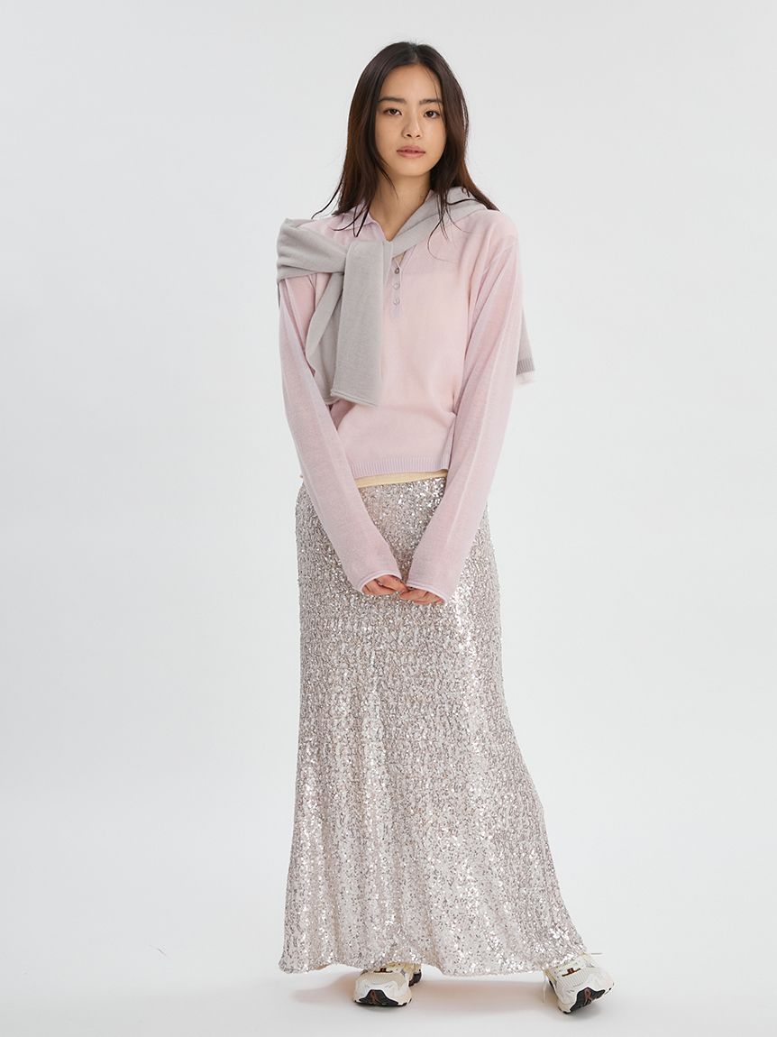 スパンコールナロースカート(ロングスカート)｜SKIRT｜emmi（エミ）の