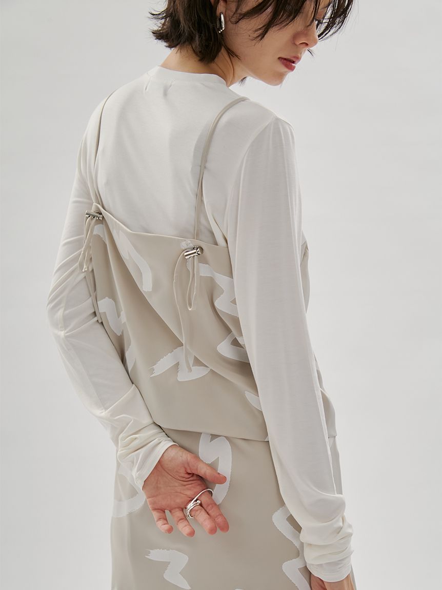 サテンドロストキャミソール【セットアップ対応】(シャツ・ブラウス